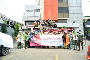 PELATIHAN DAN SIMULASI (Penanganan Bencana Kebakaran & Gempa Bumi) RS Syarif Hidayatullah Tahun 2021