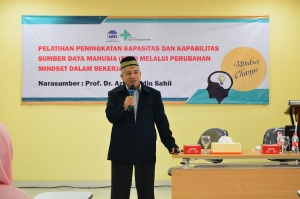 Pelatihan Peningkatan Kapasitas Dan Kapabilitas Sumber Daya Manusia (SDM) Melalui Perubahan Mindset Dalam Bekerja