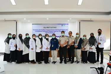 Visitasi dan verifikasi kesiapan RS Syarif Hidayatullah untuk menjadi pelaksana pelayanan vaksin internasional dan penerbitan ICV
